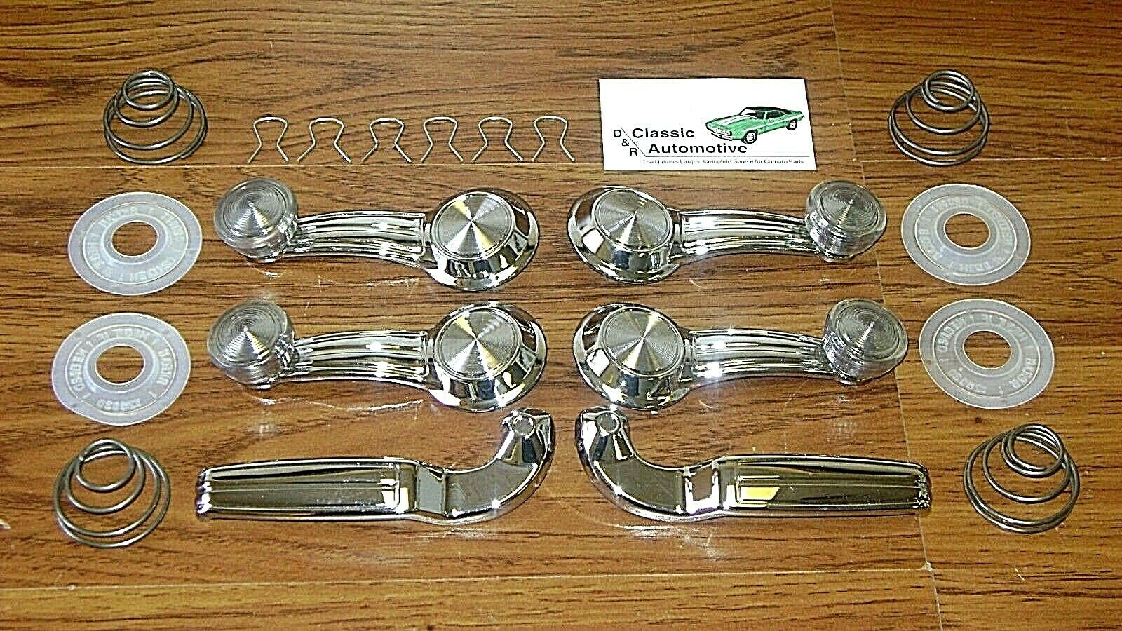 Window Crank Door Handle 20pc Kit Chevelle Camaro Gto Nova Clear Impala Cutlass