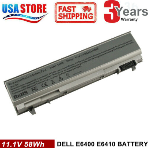 5200mah Battery For Dell Latitude E6400 E6410 E6500 E6510 Pt434 Laptop Cl